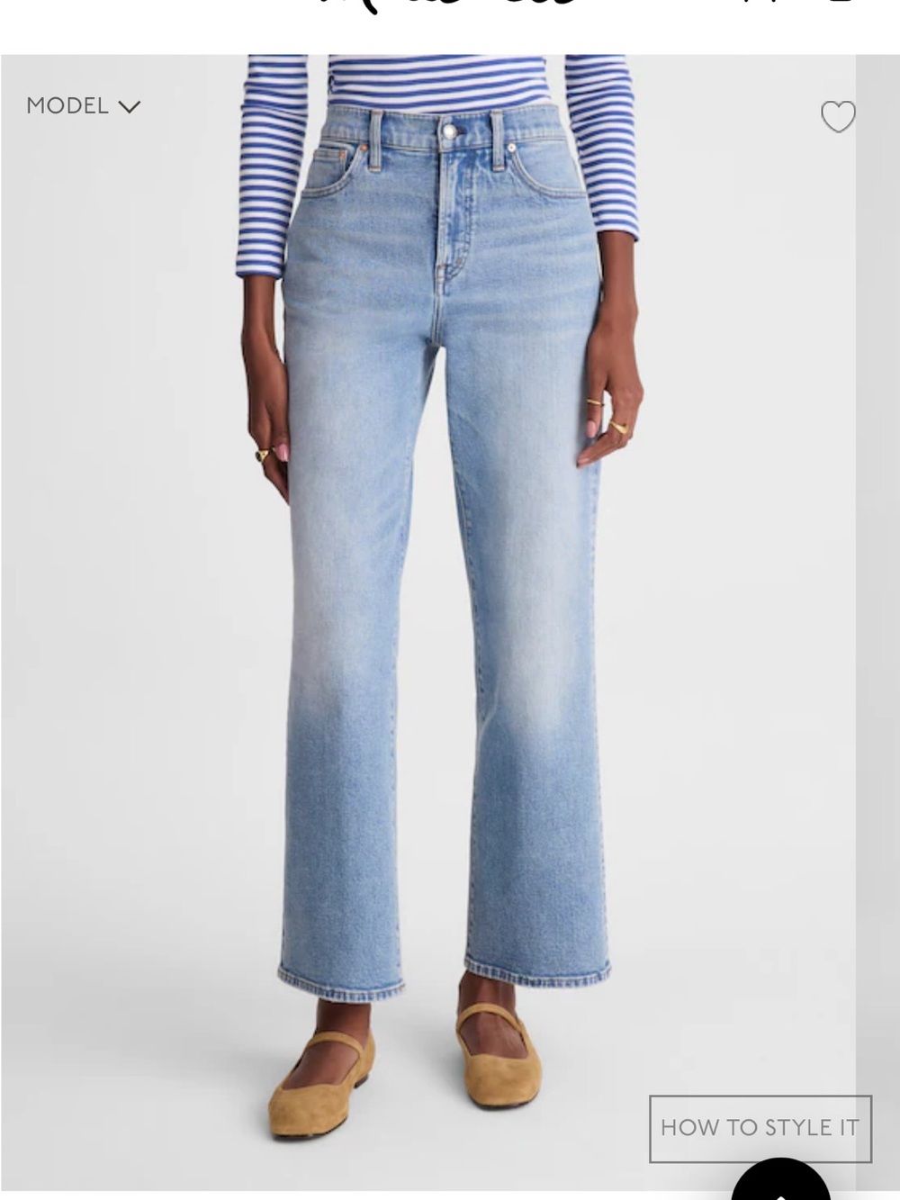 Madewell Light Blue Straight Leg Jeans